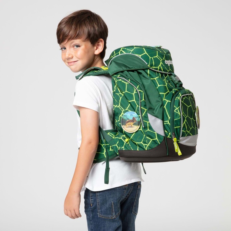 Ergobag Skoletaskesæt Pack BearRex Grøn mønster 6