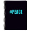  Note book A4 Peace NEW Sort/Turkis 1