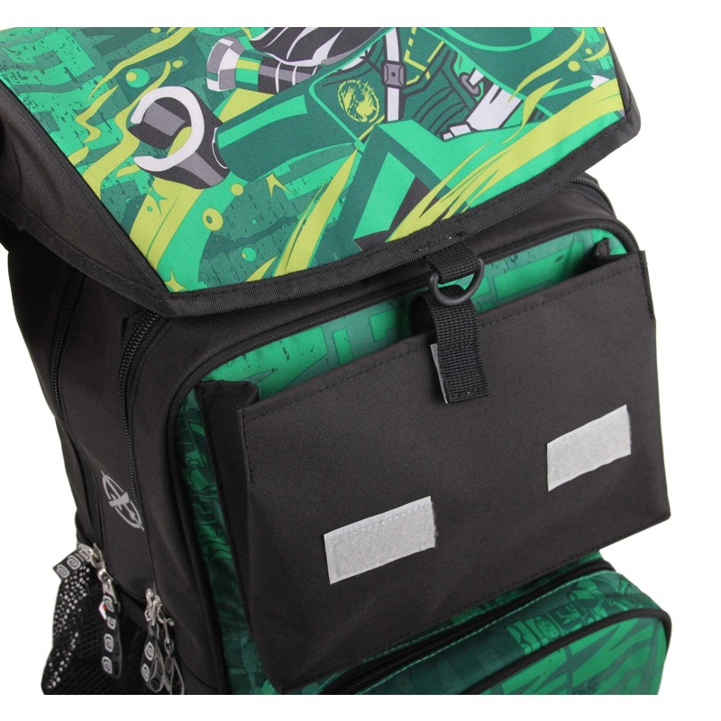 LEGO Skoletaske Maxi Ninjago Grøn mønster 7