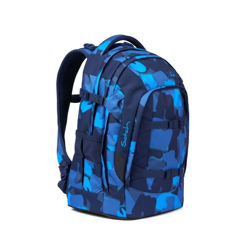 Satch Skoletaske Pack Blå camuflage 2