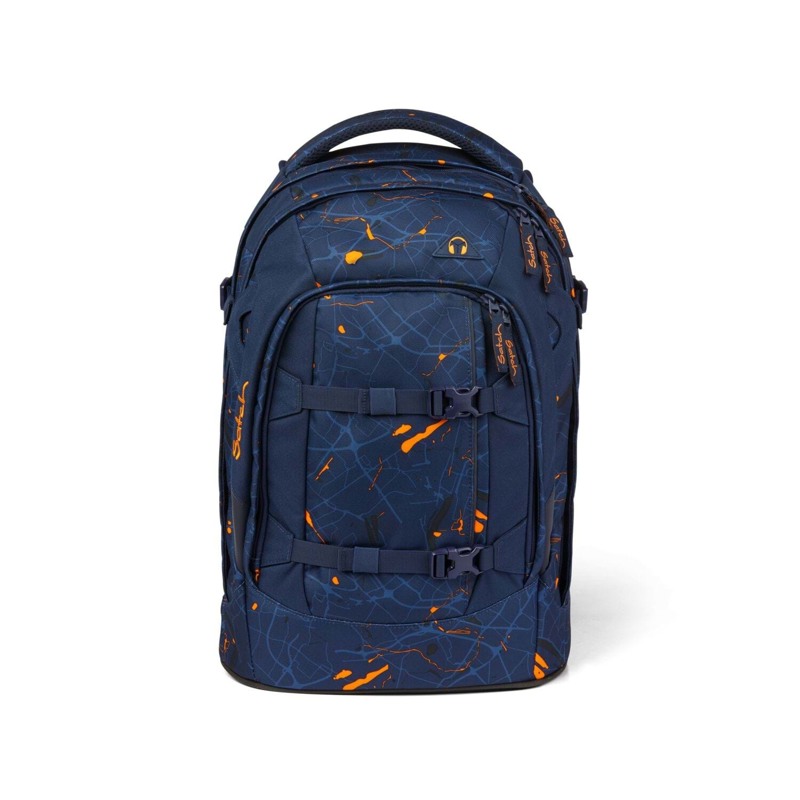 Satch Skoletaske Pack Blå/orange 1