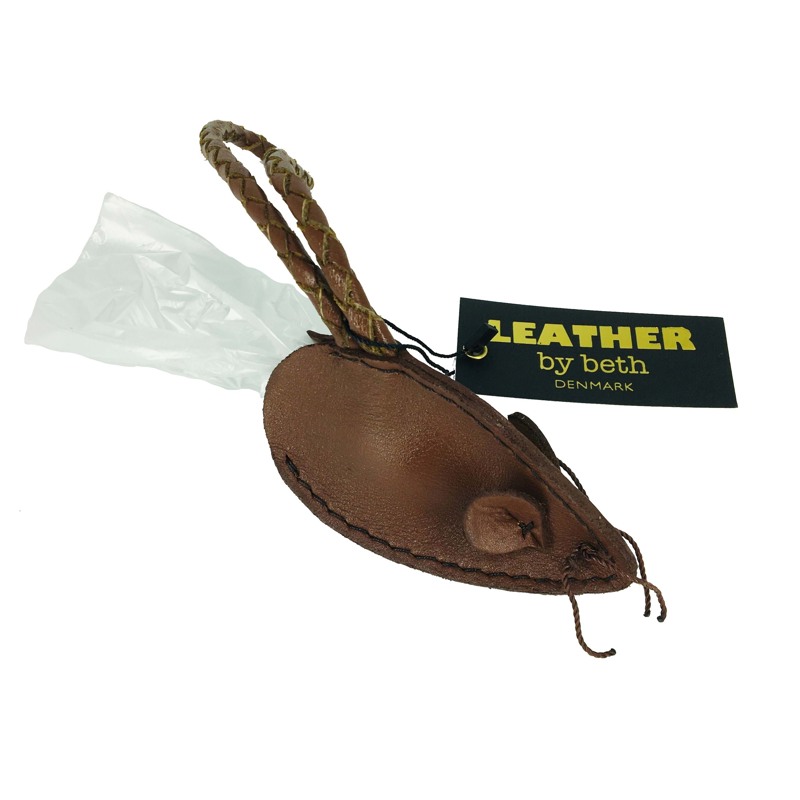 Leather by Beth Poseholder Poo Mouse Cognac 2