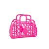 Sun Jellies Håndtaske Retro Basket Mini Mørk Pink 1